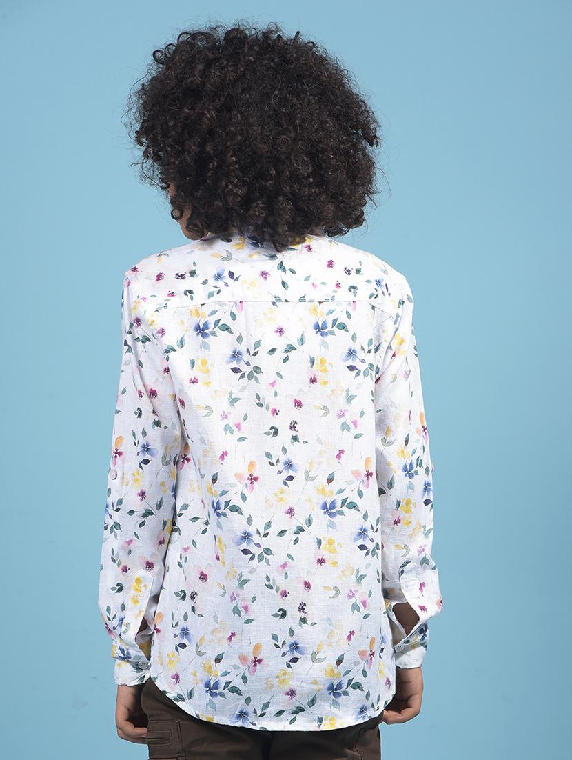 boys printed collared long sleeves shirt - 21913482 - Standard Image - 3
