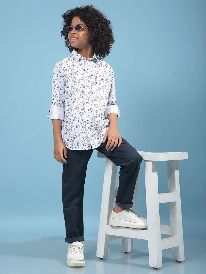 boys printed collared long sleeves shirt - 21913485 -  Standard Image - 5