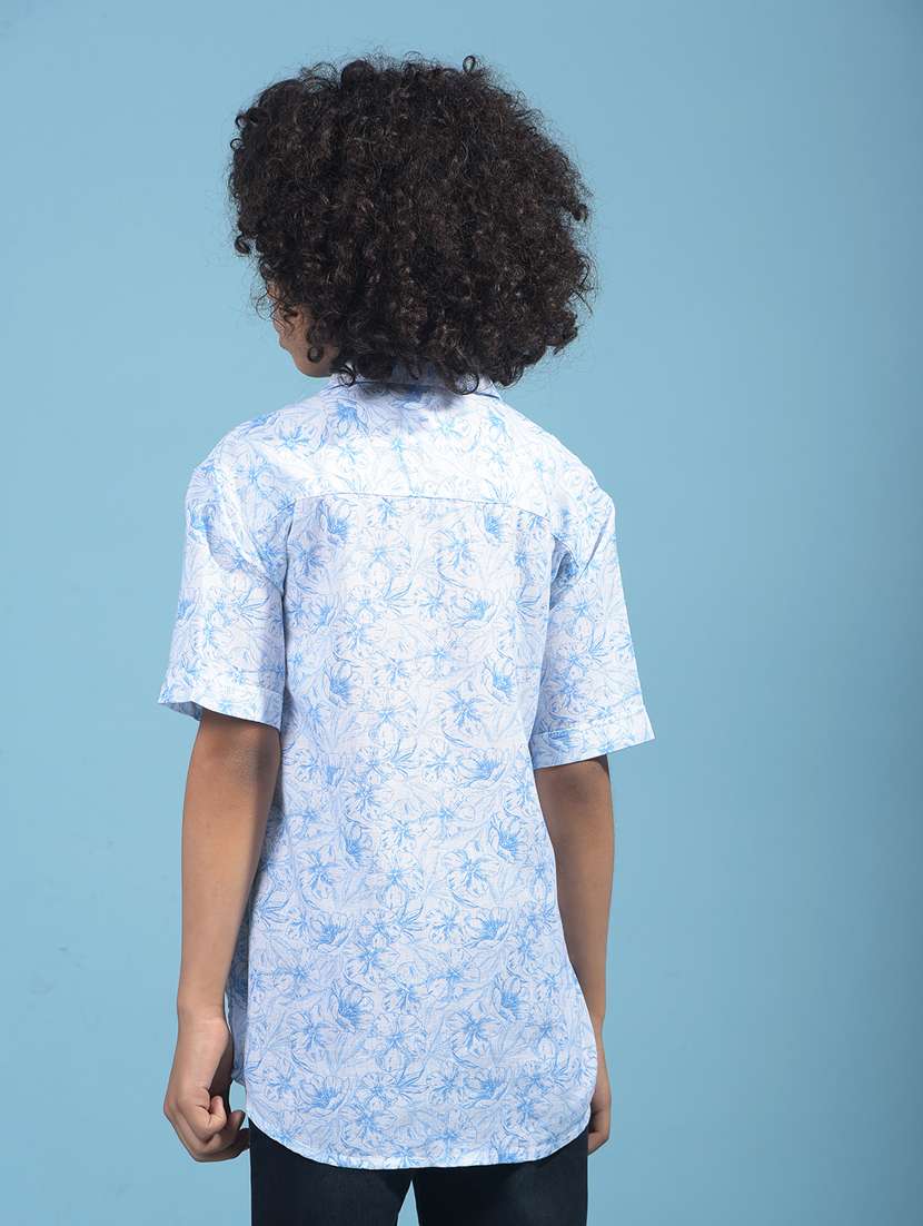 boys floral printed short sleeve casual shirt - 21913490 -  Standard Image - 3