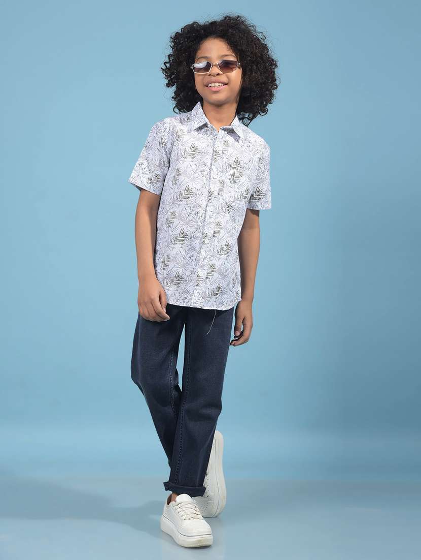 boys printed short sleeve casual shirt - 21913493 -  Standard Image - 5