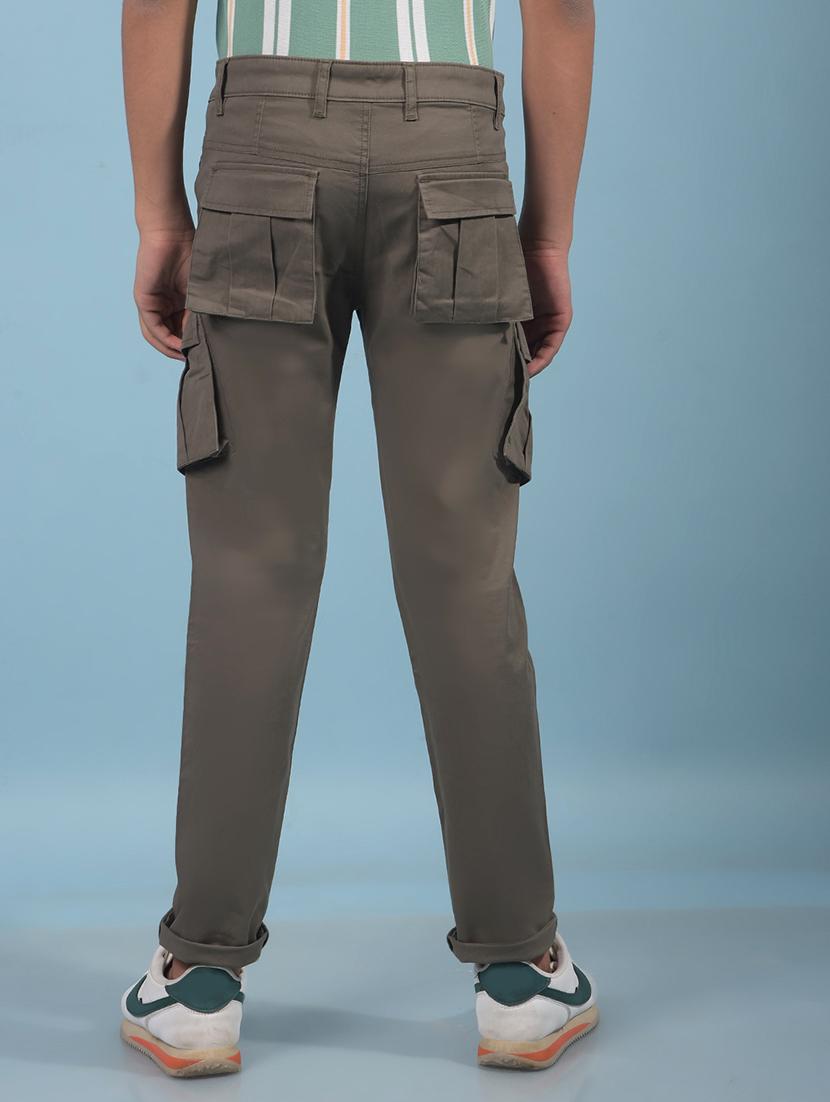 boys solid mid rise cargo - 21913513 - Standard Image - 3