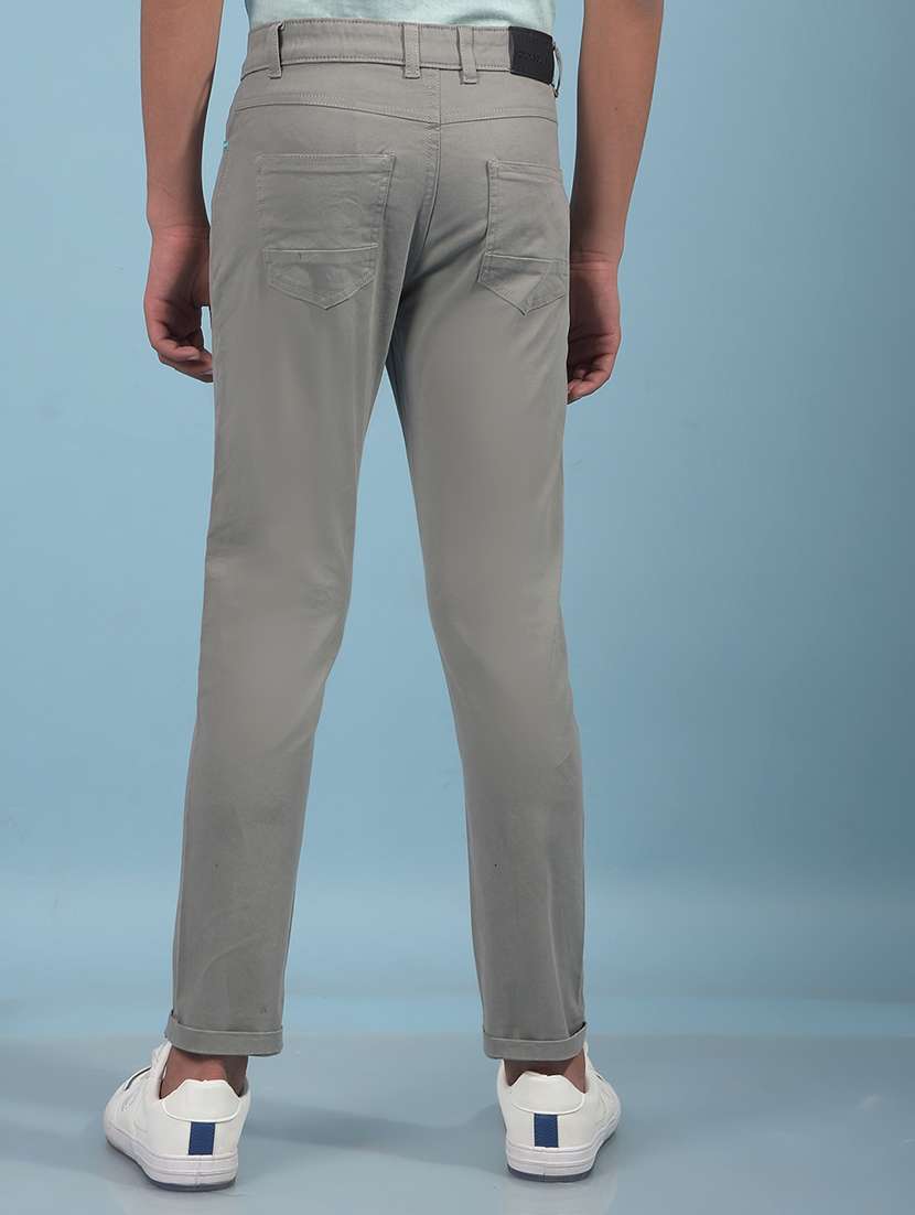 boys solid mid rise slim fit chino - 21913515 -  Standard Image - 3