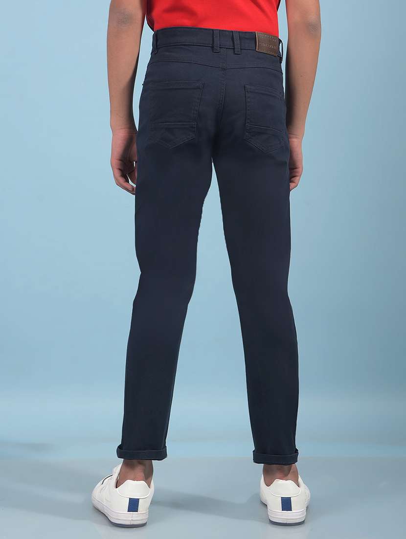 boys solid mid rise slim fit chino - 21913519 -  Standard Image - 3