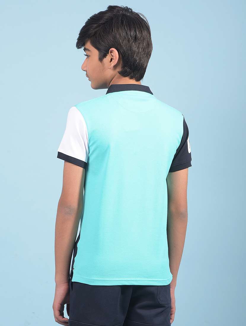 boys color block short sleeve t-shirt - 21913533 -  Standard Image - 3
