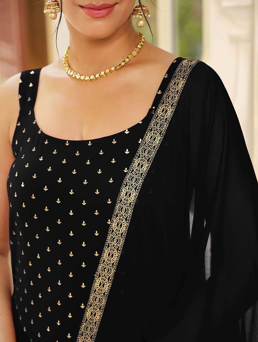 women black sleeveless kurta pant with dupatta set - 21913581 -  Standard Image - 5