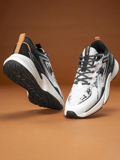 men black & white lace up sport shoe - 21913830 - Standard Image - 0