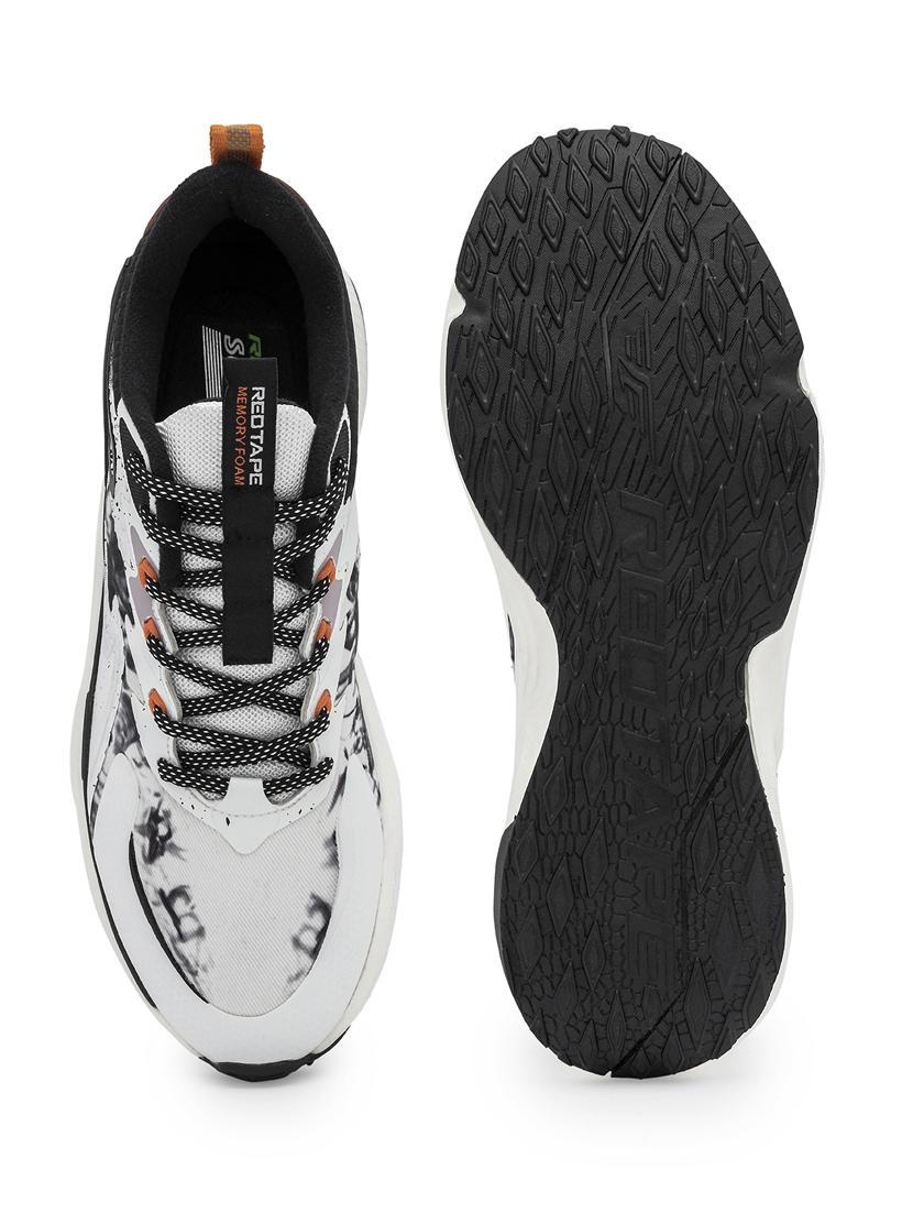 men black & white lace up sport shoe - 21913830 - Standard Image - 5