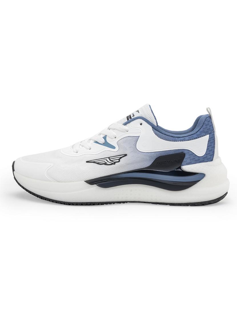 men white & blue lace up sport shoe - 21913840 - Standard Image - 3