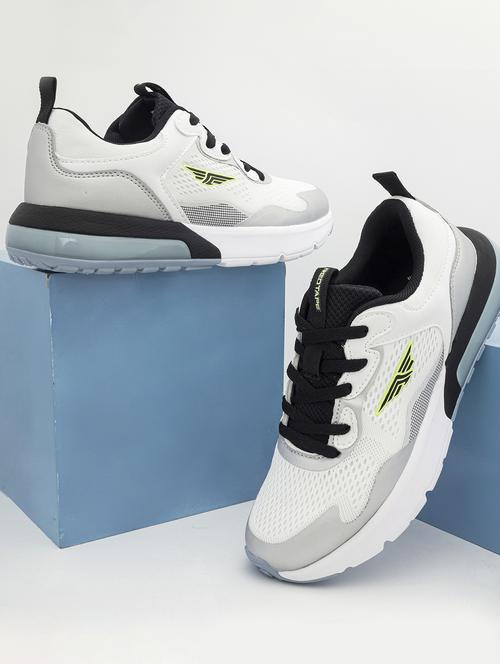 men white lace up sport shoe - 21913934 - Standard Image - 0