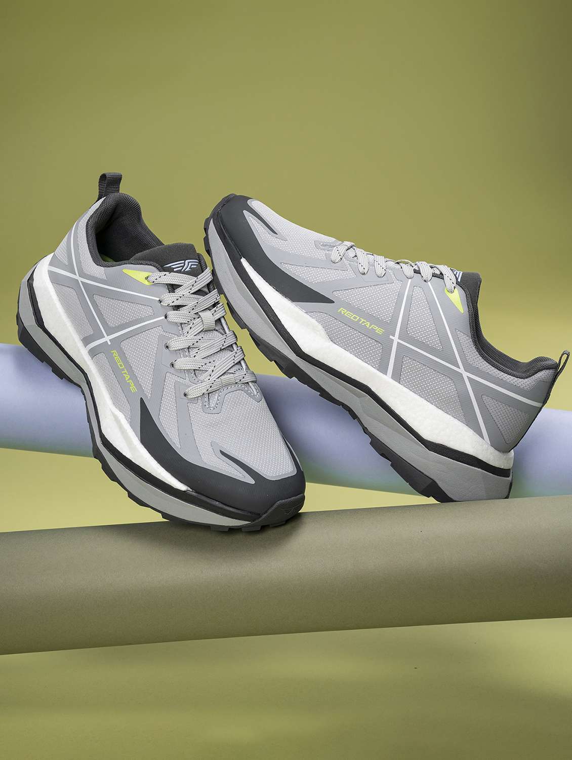 men grey lace up sport shoe - 21913961 - Zoom Image - 0
