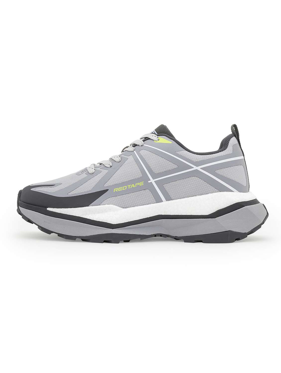 men grey lace up sport shoe - 21913961 - Standard Image - 3