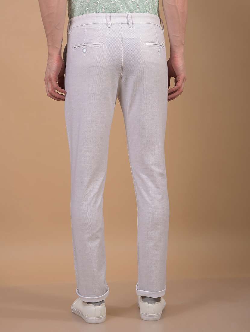 men solid mid rise flat front casual chinos  - 21914371 -  Standard Image - 3