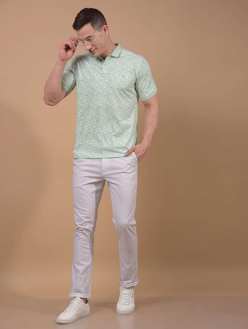 men solid mid rise flat front casual chinos  - 21914371 -  Standard Image - 5