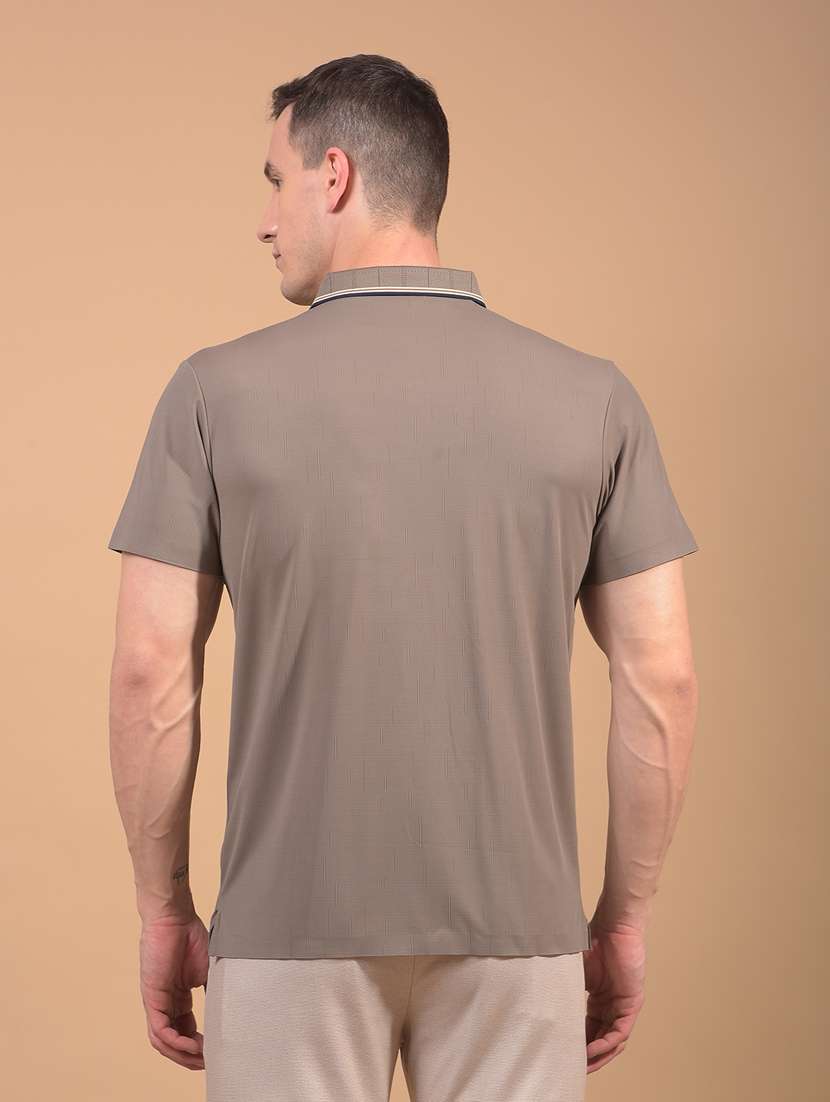 men solid short sleeve slim fit polo t-shirt - 21914432 -  Standard Image - 3