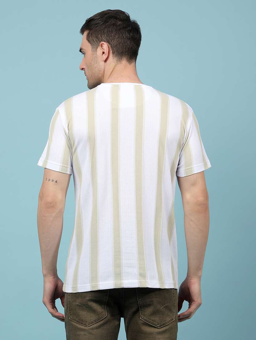 men striped short sleeve regular fit t-shirt - 21914447 -  Standard Image - 3