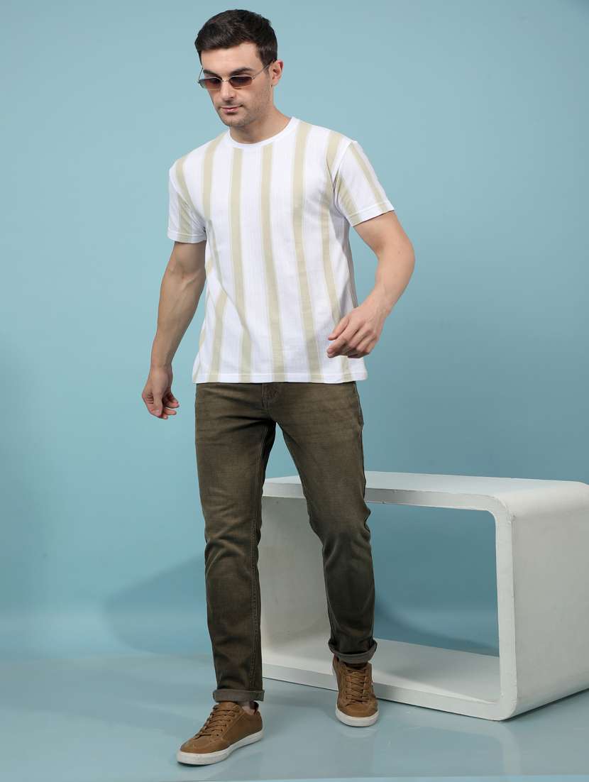 men striped short sleeve regular fit t-shirt - 21914447 -  Standard Image - 5