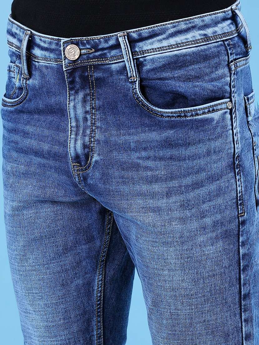 men washed mid rise full length slim fit jeans - 21914616 -  Standard Image - 5