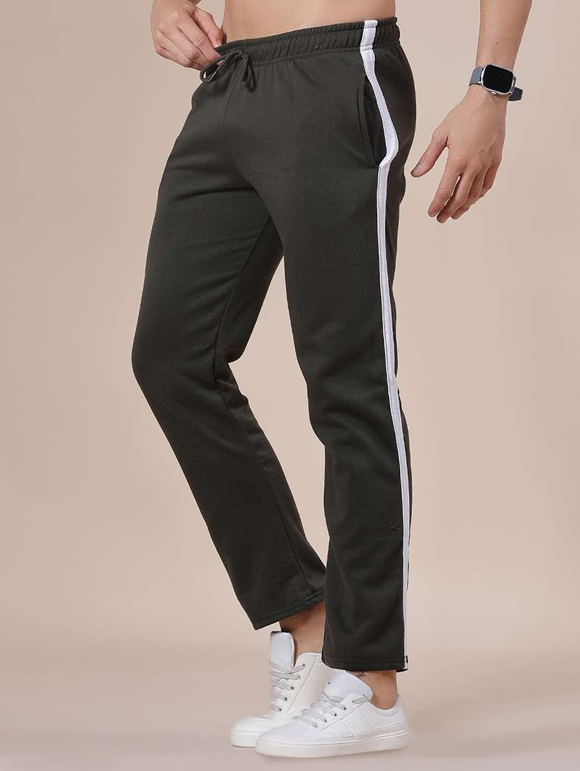 men side taped mid rise full length track pant - 21914965 -  Standard Image - 3