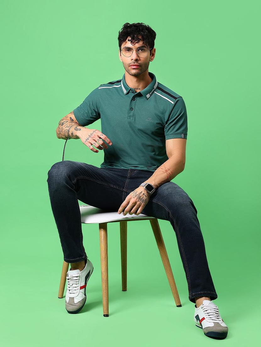 men solid short sleeve regular fit polo t-shirt - 21914982 - Standard Image - 3