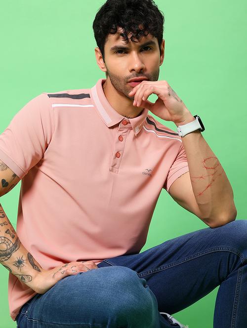 men solid short sleeve slim fit polo t-shirt - 21914993 - Standard Image - 0