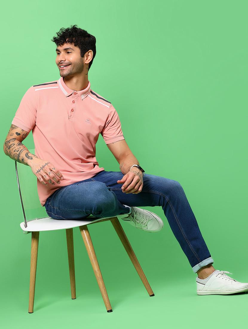 men solid short sleeve slim fit polo t-shirt - 21914993 - Standard Image - 3