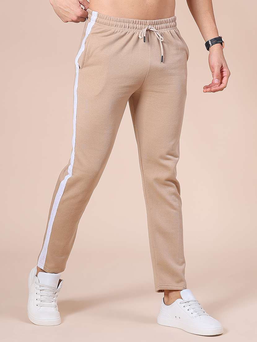 men side taped mid rise full length track pant - 21914997 -  Standard Image - 5