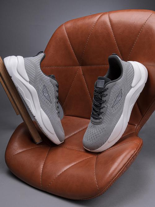 men grey lace up sport shoe - 21915076 - Standard Image - 0