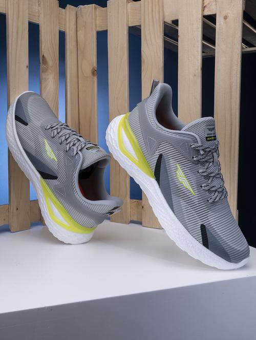 men grey lace up sport shoe - 21915084 - Standard Image - 0
