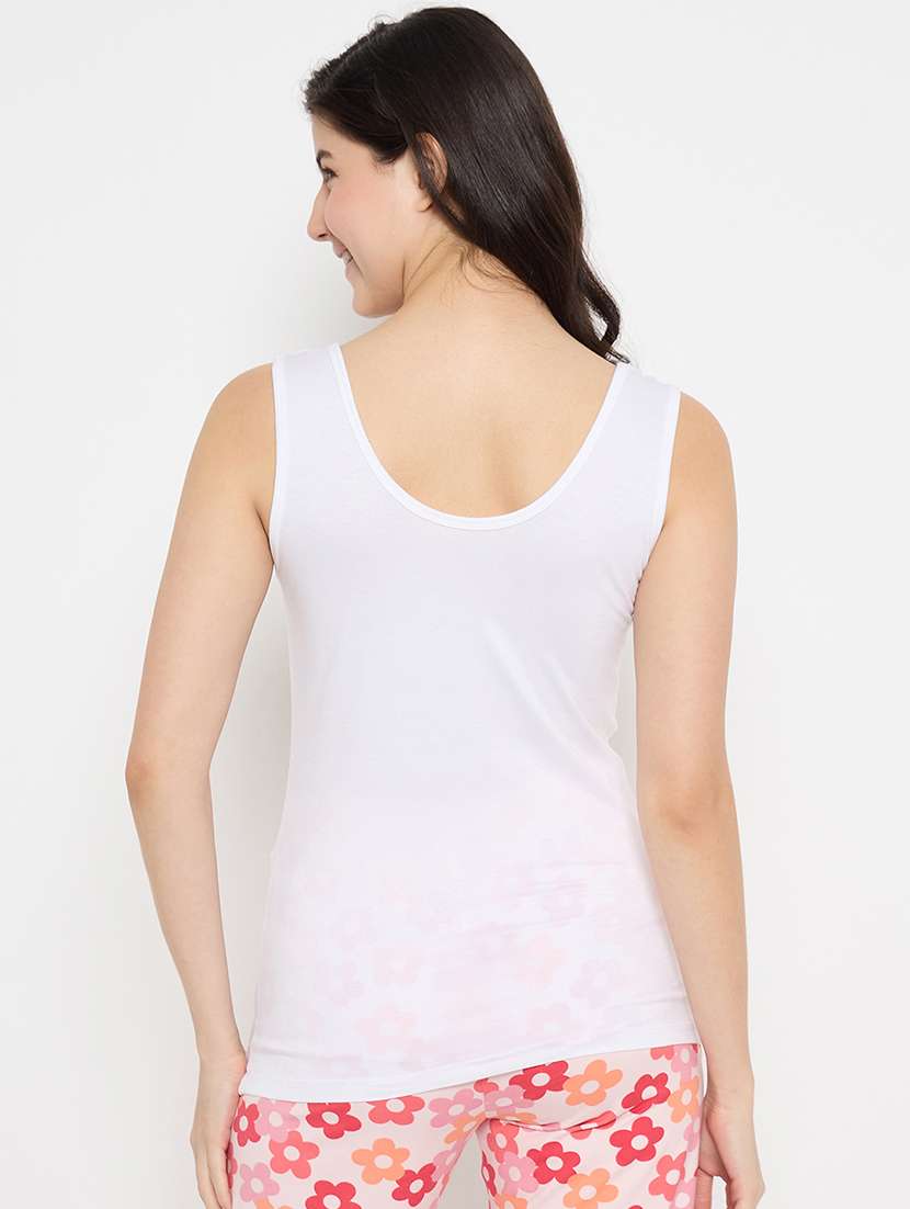women white solid sleeveless camisole - 21915107 - Standard Image - 3