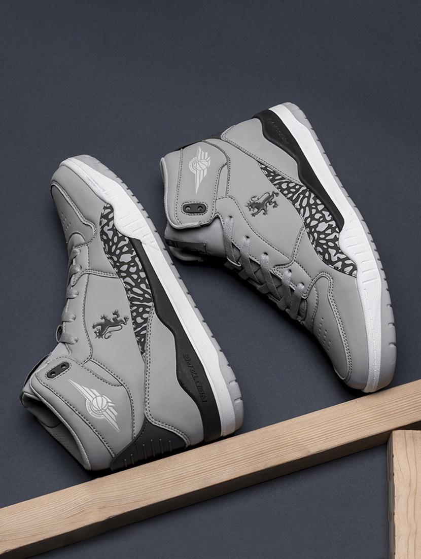men grey lace up sneaker - 21915514 - Zoom Image - 0