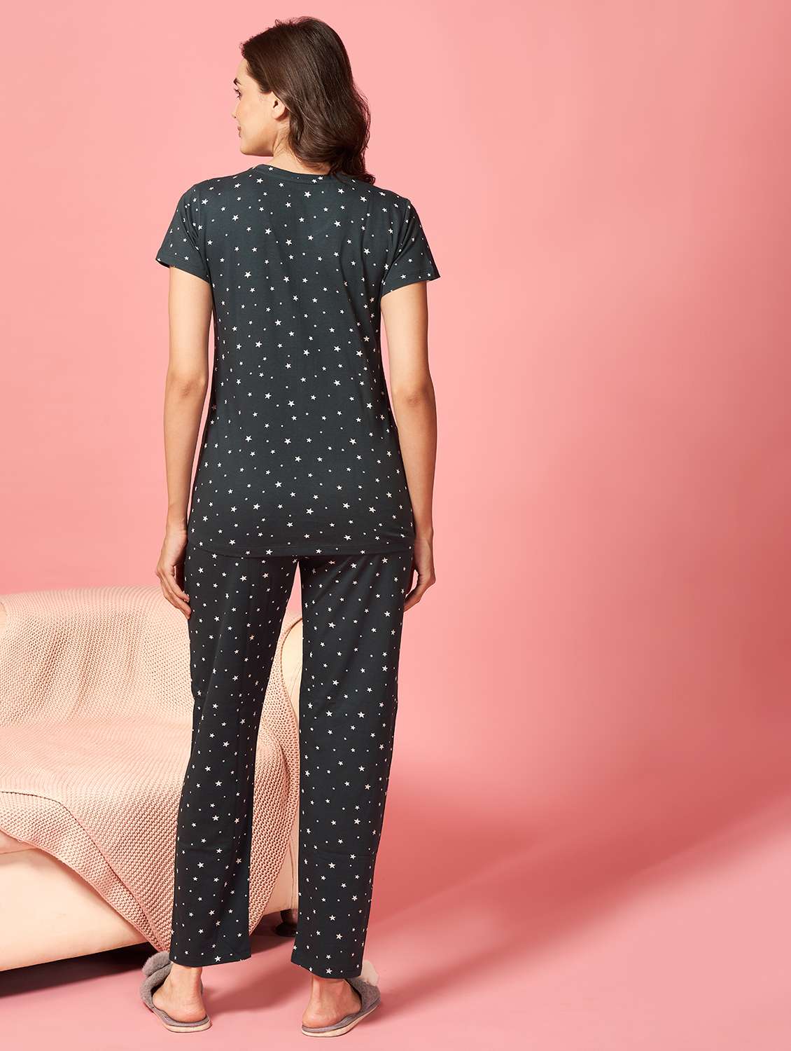 women printed nightwear pyjama set - 21915608 -  Standard Image - 3