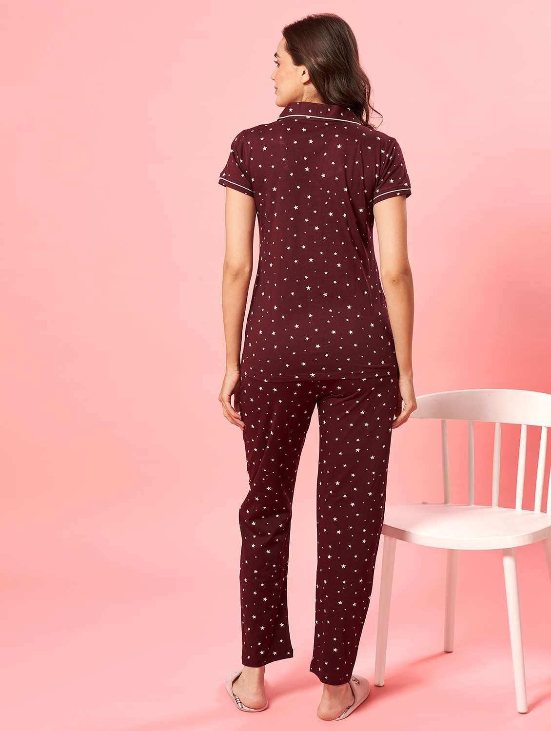 women printed nightwear pyjama set - 21915614 -  Standard Image - 3