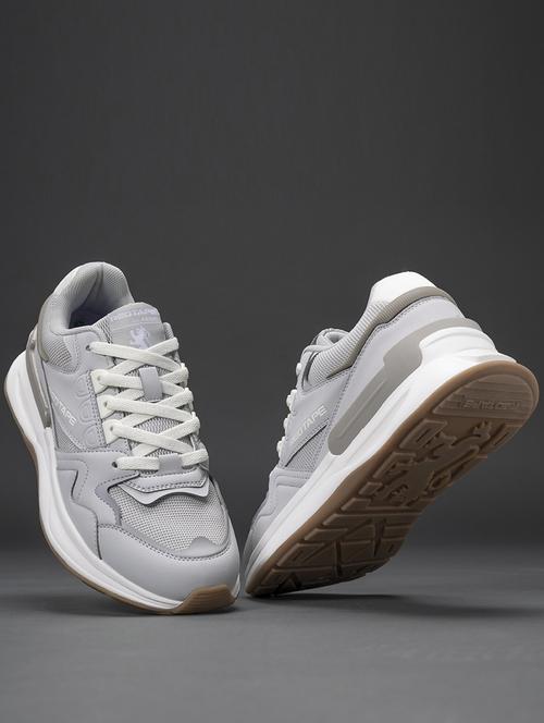 men grey lace up sneaker - 21915811 - Standard Image - 0