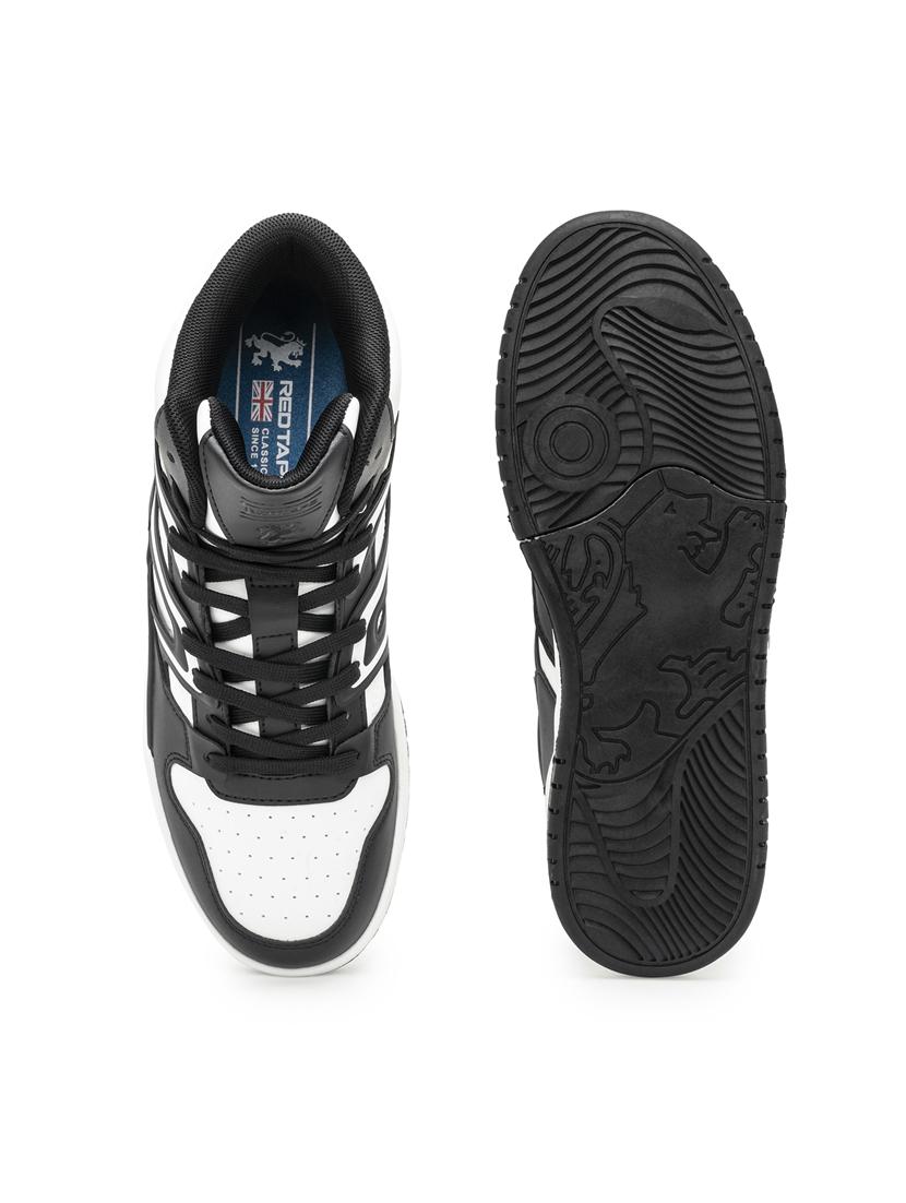 men color block lace up high ankle sneaker - 21915826 - Standard Image - 5