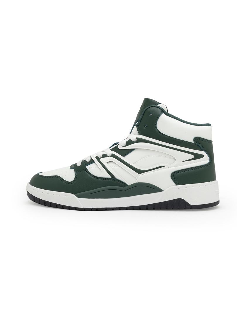 men green lace up high ankle sneaker - 21915830 - Standard Image - 3