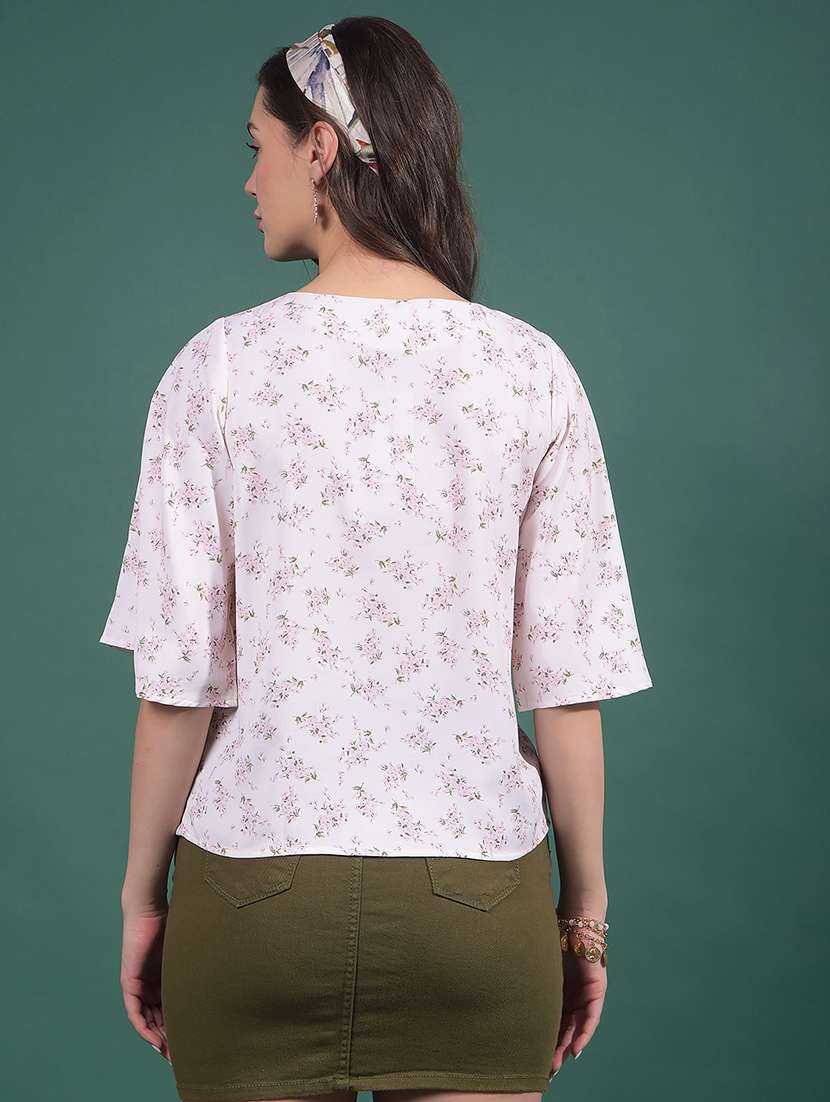 women floral printed flared sleeves regular top - 21916070 -  Standard Image - 3
