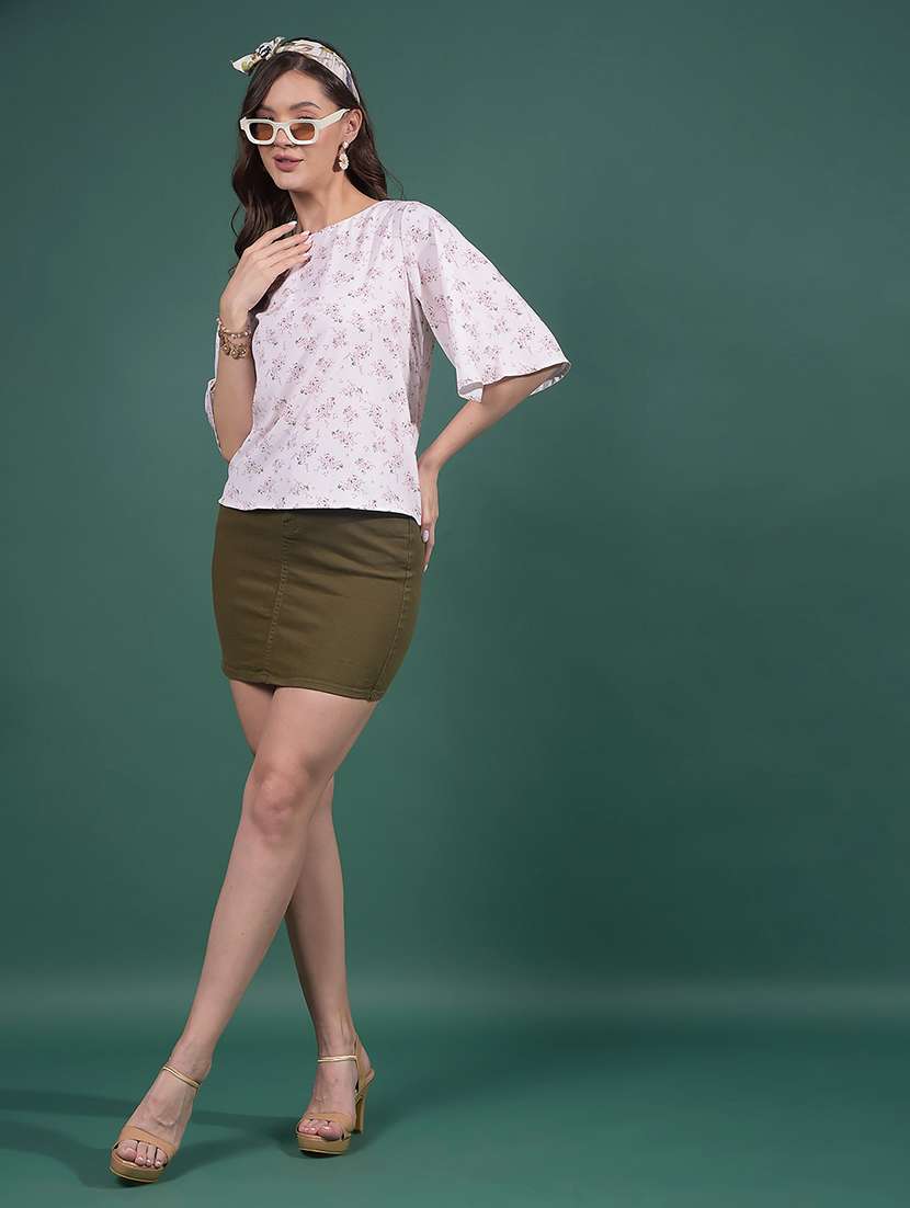 women floral printed flared sleeves regular top - 21916070 -  Standard Image - 5