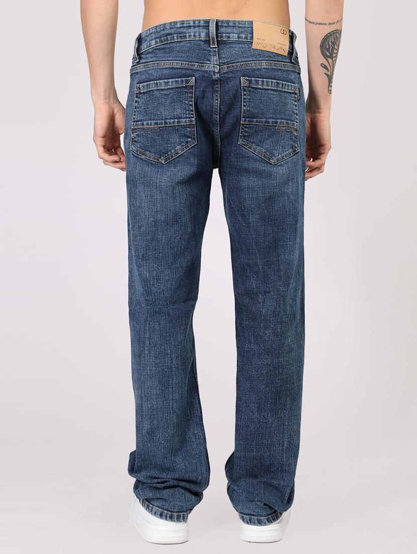 men washed mid irse straight fit jean - 21916391 - Standard Image - 3