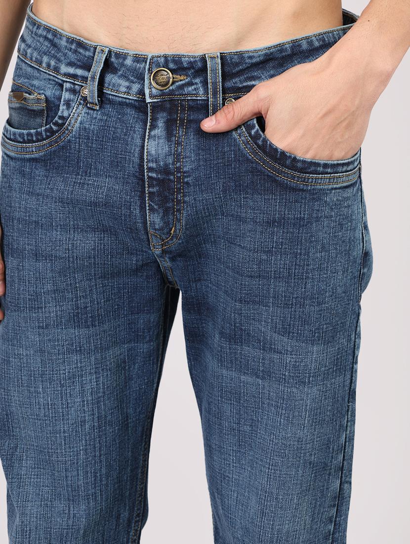 men washed mid irse straight fit jean - 21916391 - Standard Image - 5