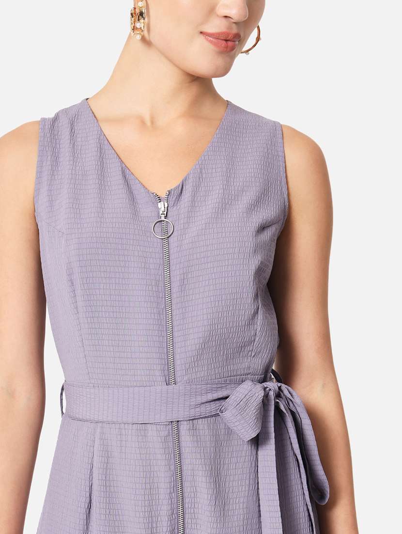 women solid sleeveless full length jumpsuit - 21916449 - Standard Image - 5