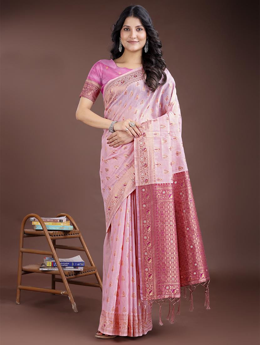 women self design bordered saree with blouse - 21916534 - Zoom Image - 0