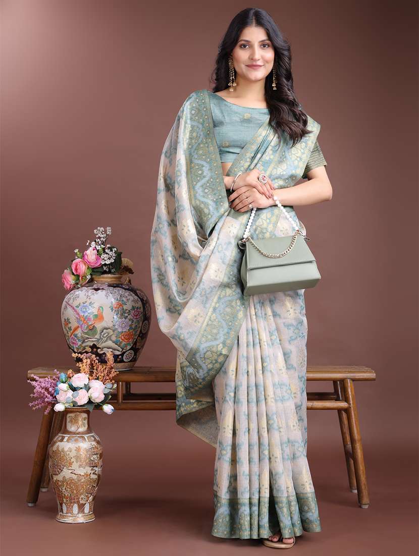 women self design bordered saree with blouse - 21916548 -  Standard Image - 3