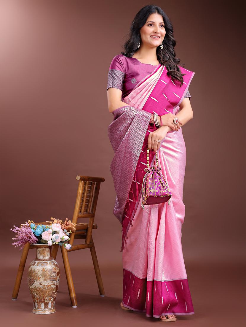 women self design bordered saree with blouse - 21916563 - Standard Image - 3