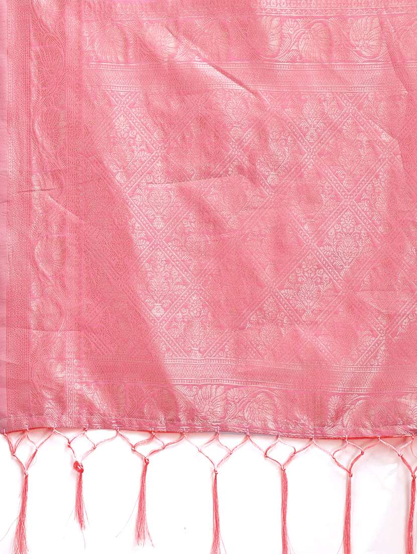 women self design chanderi saree with blouse - 21916580 -  Standard Image - 5