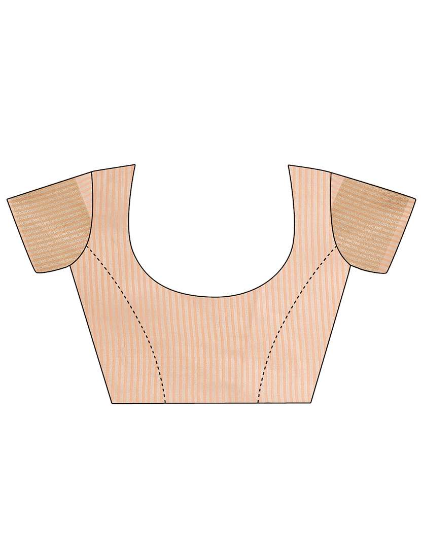 women solid with bordered saree with blouse - 21916598 -  Standard Image - 5