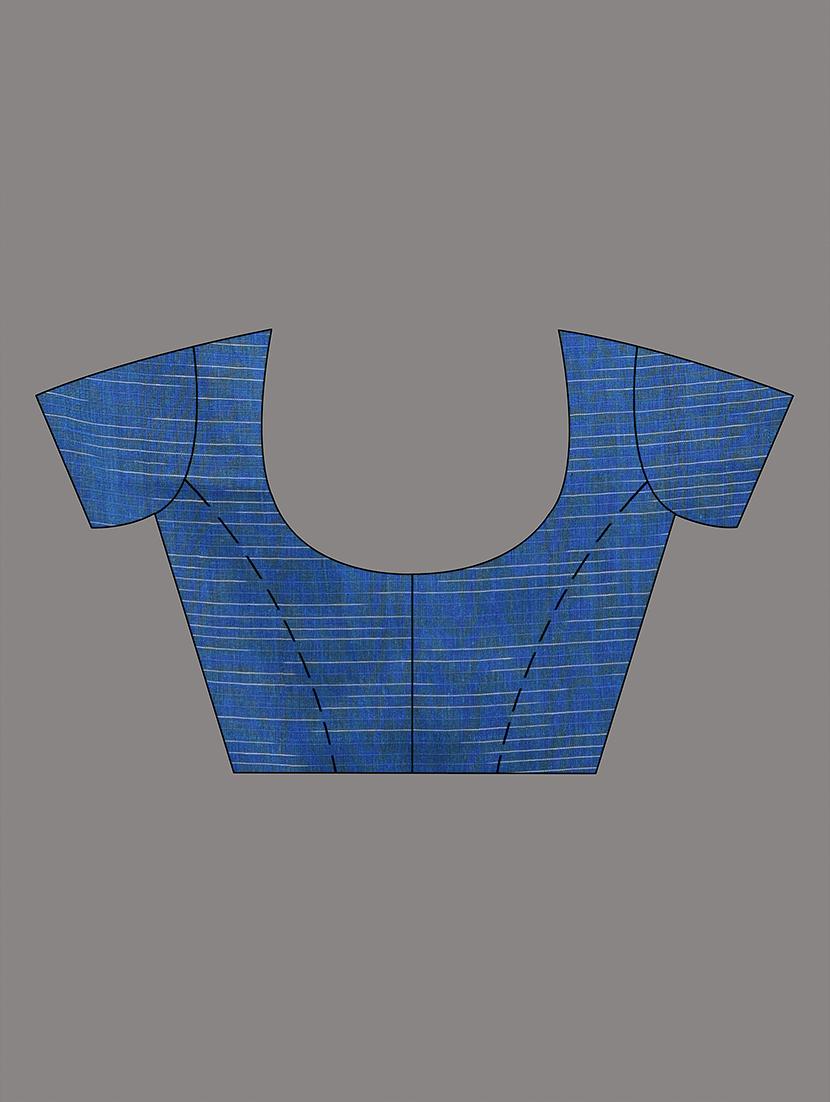 women blue embroidered saree with blouse - 21916656 - Standard Image - 5
