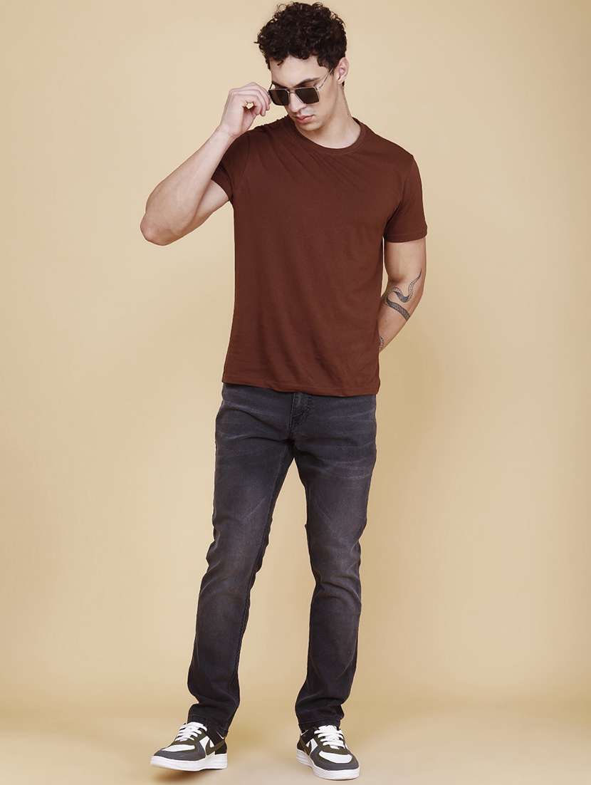 men washed mid rise slim fit jeans - 21916758 -  Standard Image - 5