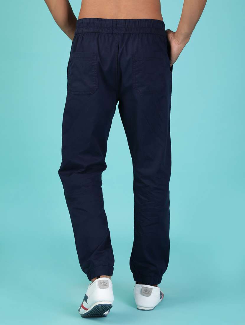 men solid mid rise relaxed fit jogger - 21916797 -  Standard Image - 3