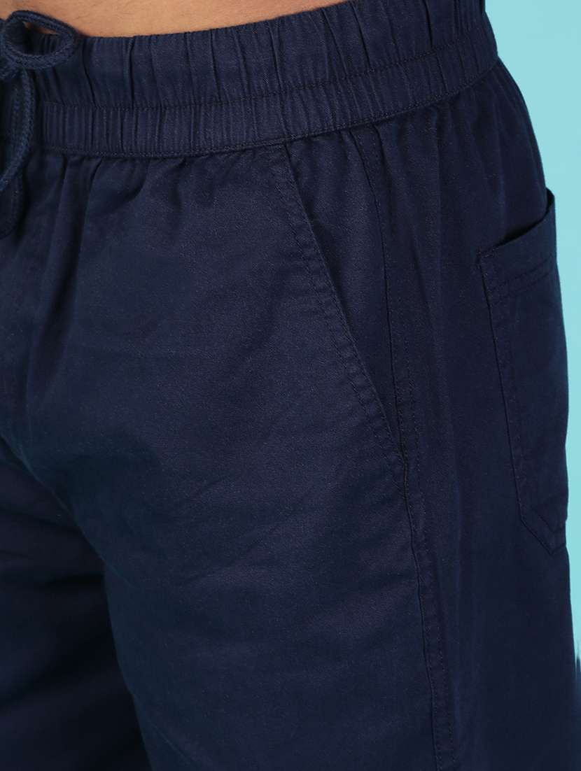 men solid mid rise relaxed fit jogger - 21916797 -  Standard Image - 5