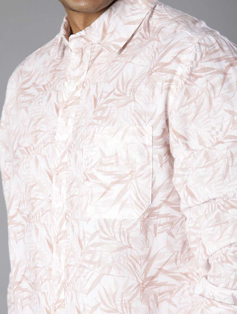 men printed collared long sleeve shirt - 21916860 - Standard Image - 5